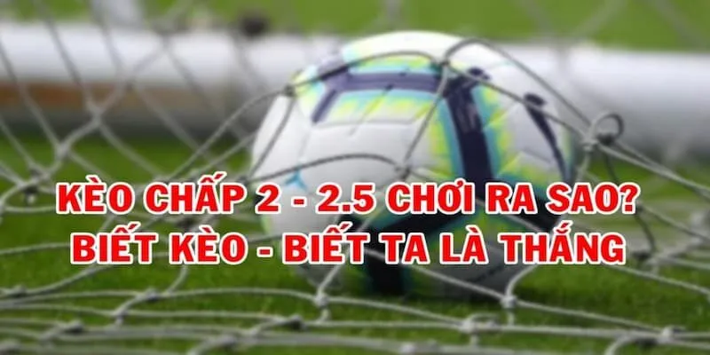 Cách đọc kèo chấp 2 1/2 trong ví dụ cụ thể như thế nào?